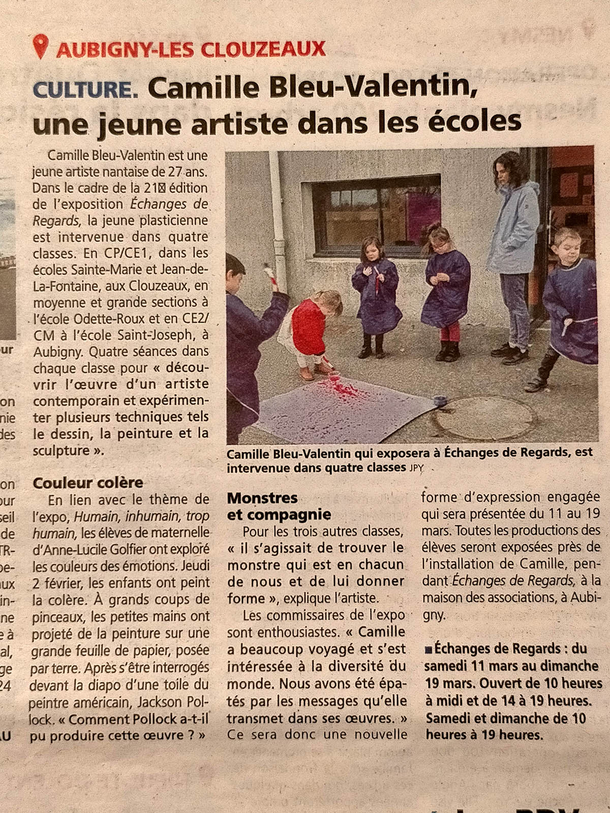 Article de presse - Ouest France du 9 février 2023